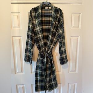 L.L. Bean Men’s Classic Tartan Plaid Flannel Robe